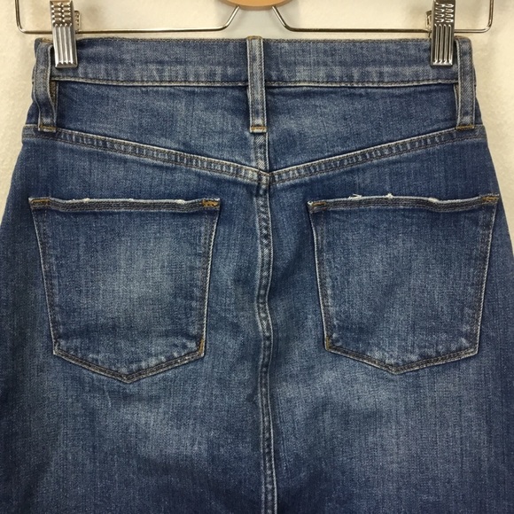 J. Crew Button-Front Denim Skirt - Picture 4 of 14